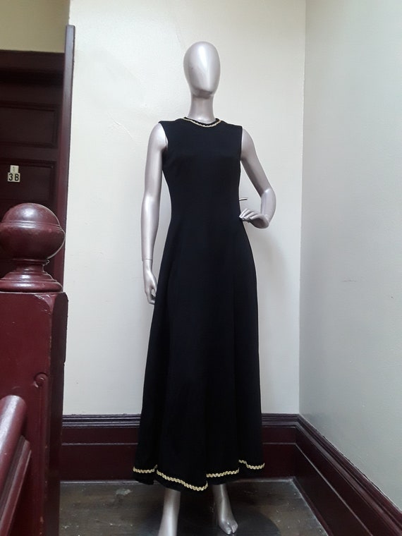 Black Gold trim dress