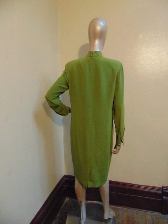 Green Bow Tie Dress - image 5