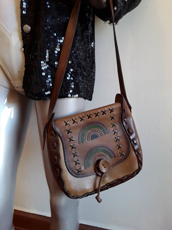 handmade leather purse