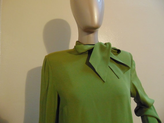 Green Bow Tie Dress - image 2