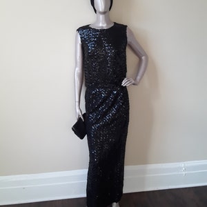 Black Sequin Skirt