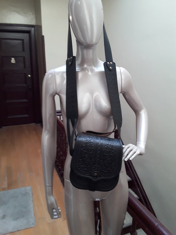 Black leather bag - image 7