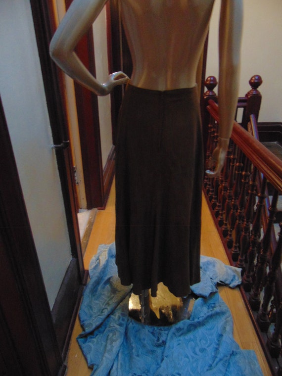 VAKKO Suede Brown Skirt - image 5