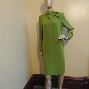 Green Bow Tie Dress image 1