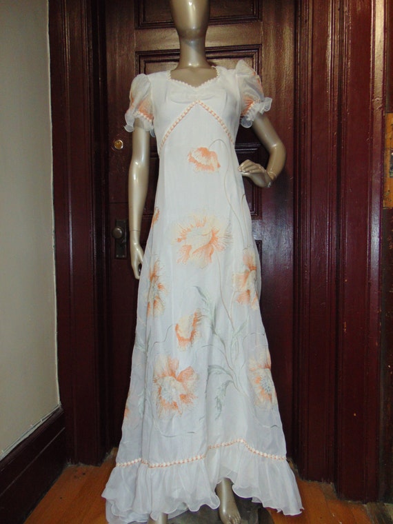 Vintage Italian Wedding Dress Etsy
