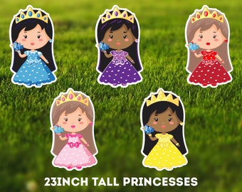 Princess Yard sign | Prince and Princess | Fairy Tale Themed Birthday Yard Display Fairy princess