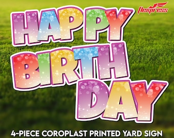HAPPY BIRTHDAY Yard Sign BIG!
