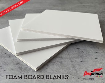 White Foam Board 1/8" - Four Pack - Crafts mounting photos blank foam board set of 4