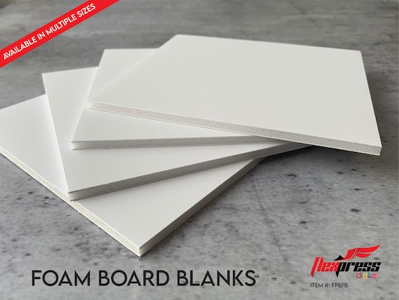 Foamboard - White/White - 4' x 8' x 1