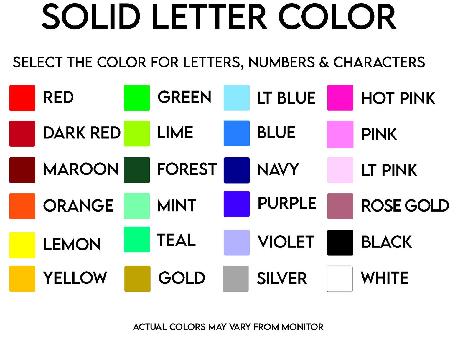 Replacement Letters 24 Letters Numbers and Symbols Etsy