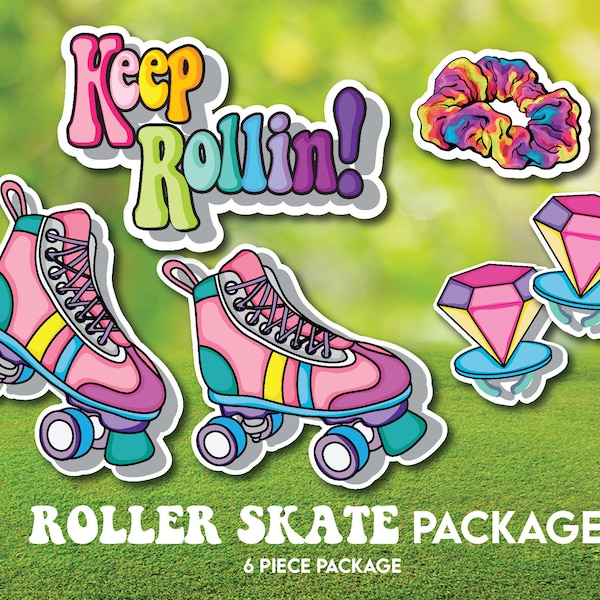 Roller Skate Package | Everything comes around again! Retro Love! |Skater Themed Birthday