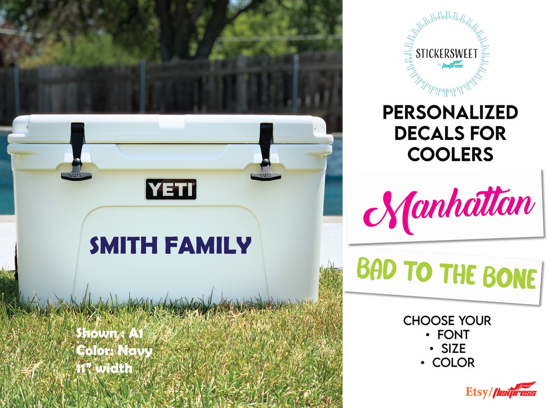 Custom Stickers for Cooler Vinyl Custom DIY Decals for Yeti Coolers