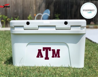 Monogram Decal for Cooler l Custom DIY Decals for Coolers | Initials for iPhones | Yeti Decal | Sticker for Yeti Tumblers