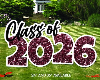 Class of 2026 Year Yard Sign | High School Graduation | College Graduation | Congratulations  Grad Birthday | Baby Shower | Birth Year