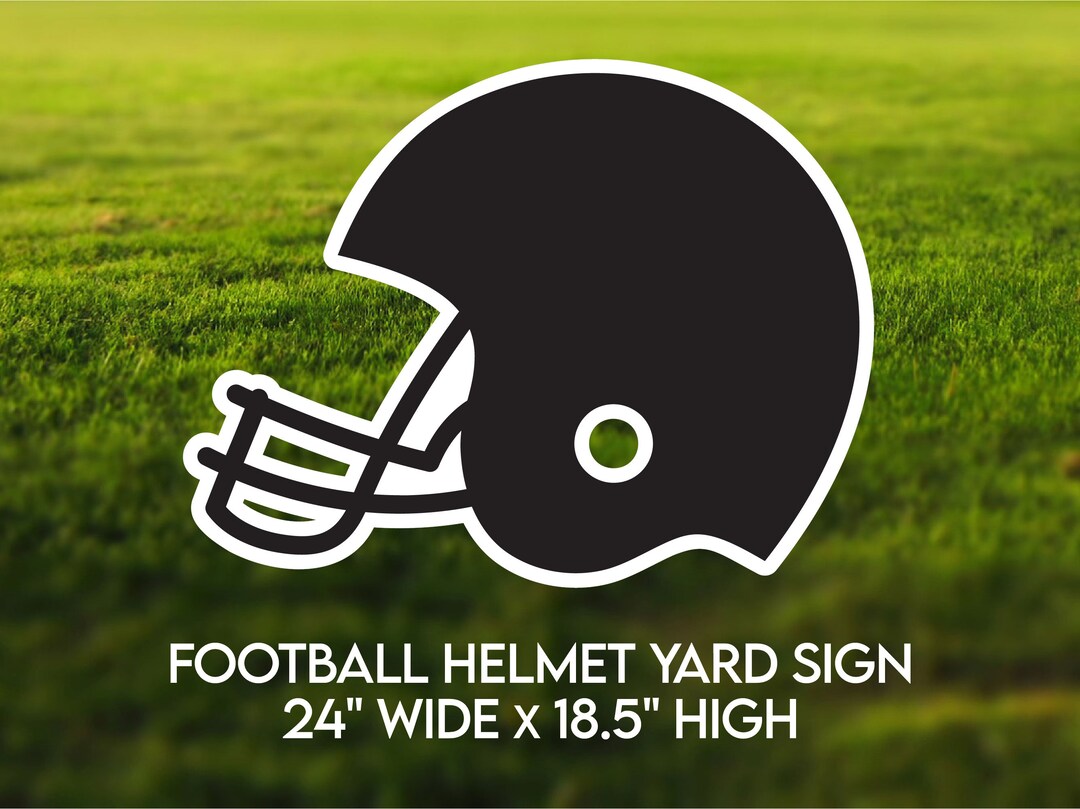 Football Helmet NFL Team Yard Sign Helmet for Peewee Football Players