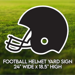Football Helmet | NFL Team | Yard Sign | Helmet for PeeWee Football Players | Sports Helmet | School Sports Football Team