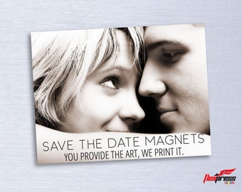 Professional color printing service for Save the Date magnets