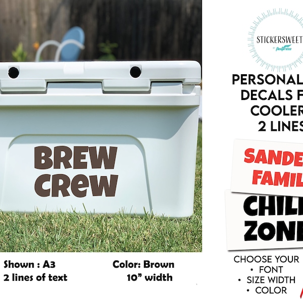 Custom Yeti Cooler Sticker Decal Etsy