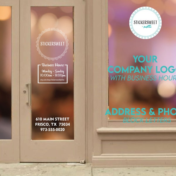 Storefront Window Decals Etsy