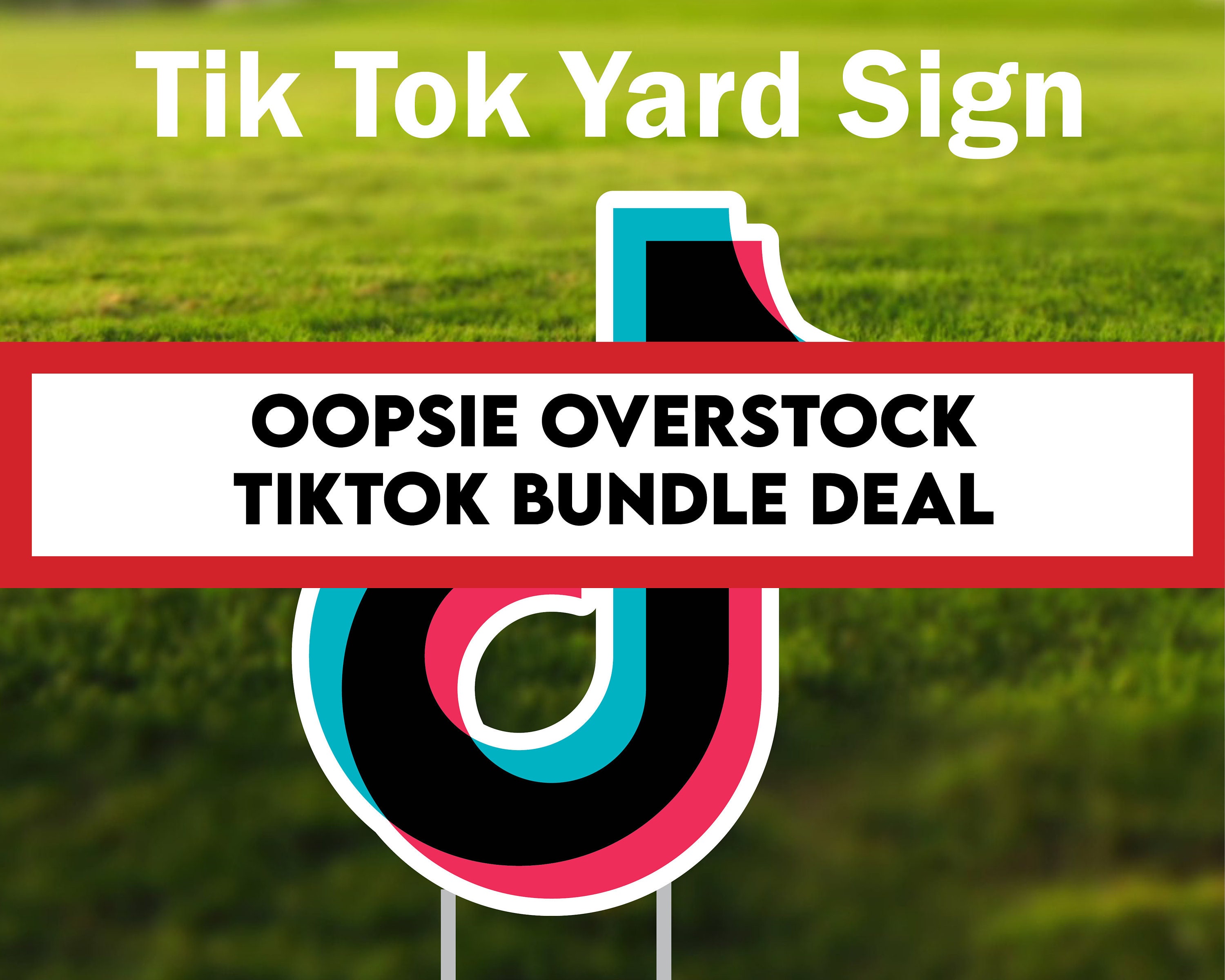 Oopsie Overstock of Tik tok Signs - Bundle Deal - TWO(2) TIK TOKS
