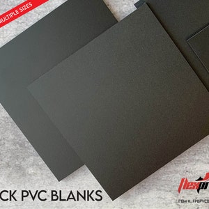 Blank Black 3MM PVC - Four Pack