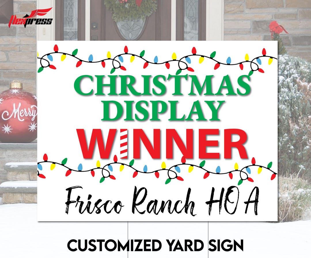 Rustic Contest Sign Yard Contest Winner Signs, HOA Competitions, Street Decorations for ...