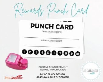 Saying No to Things Punch Card COCKTAIL Pack of 5 Motivational