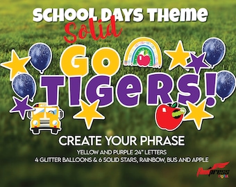 CREATE YOUR PHRASE  School Yard display | Phrase for event, sports, retirement, wedding, shower, choose your display