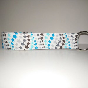 New Key Fob / Wrist Lanyard / Wristlet / Key Chain / Fabric Strap / Star Stripes Badge Card