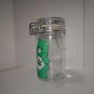 Stash Jar Lock tight Lid Smell Proof Glass Storage Container Herb  Spice Ash Tray Trinket Money TV Show Cartoon Character