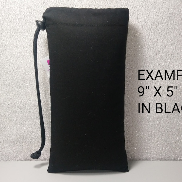 NEW Made To Order Padded Pipe Bag 100% Cotton FREE shipping within two days Five sizes Available Black Travel Storage Protection