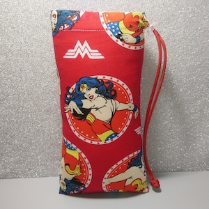 New 9&quot; X 5&quot; Padded Pipe Bag / Case / Pouch / Glass  Bag / Character Super Hero Comic