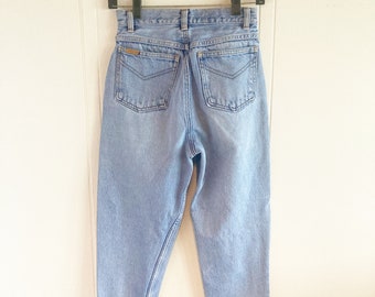 90s Jordache High Waist zip ankle jeans 25