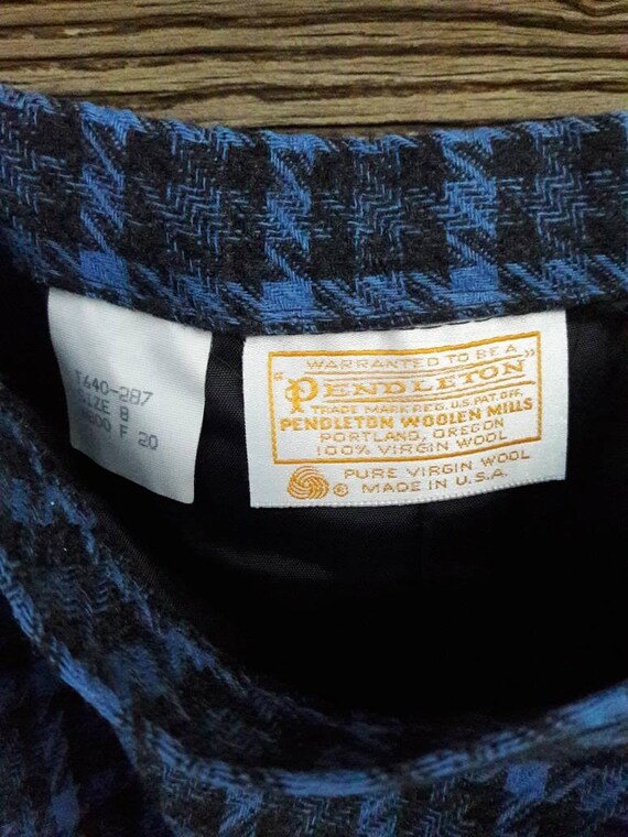 Pendleton Wool Skirt Plaid Skirt Classic Houndsto… - image 2