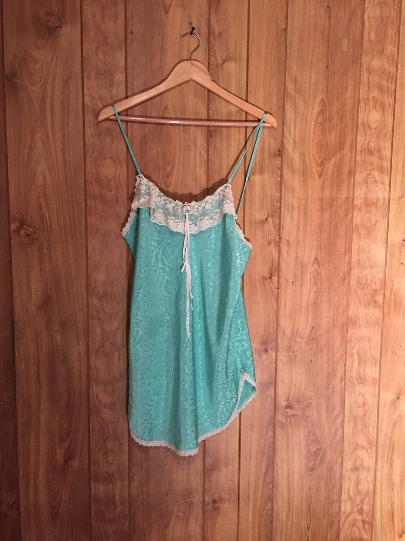 Mid Century Turquoise Lingerie Set M L