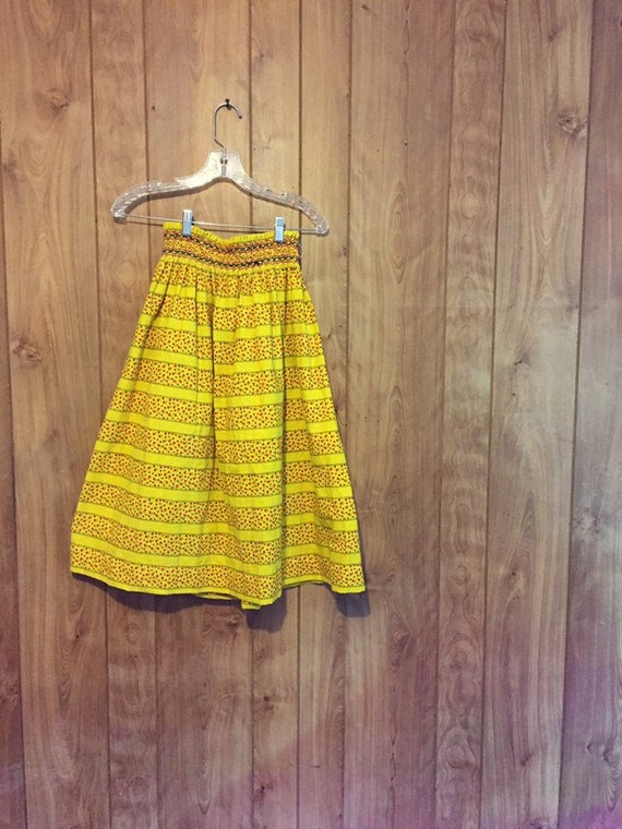 80/'s Floral Collared Tea Dress Day Dress Summer Dress Picnic Belted Floral Ditsy Button Front Down Open Boho XS S