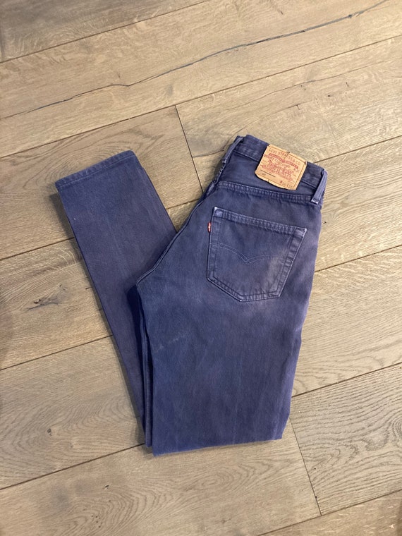 28 Levis 501 jeans cornflower purple denim