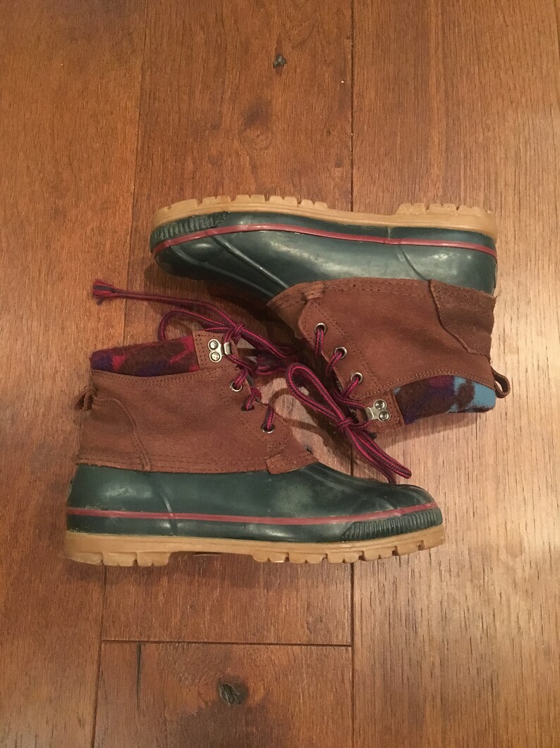 fleece lined duck boots