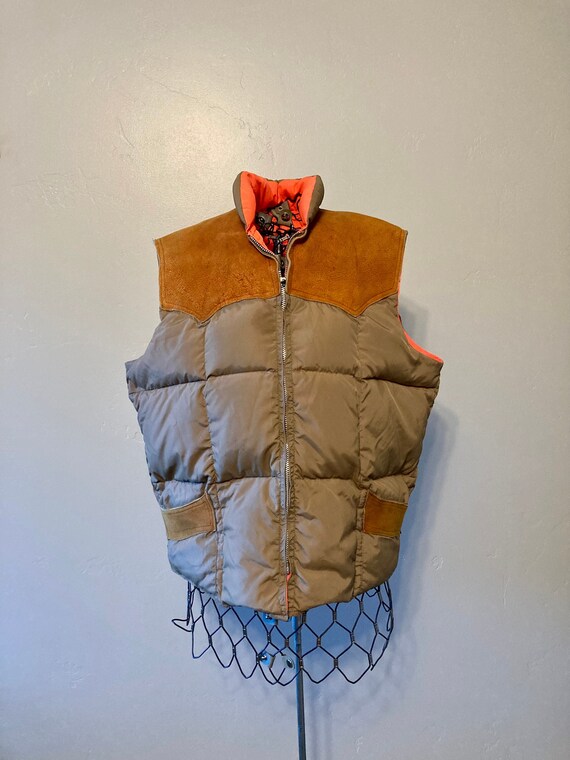 hunter orange down vest
