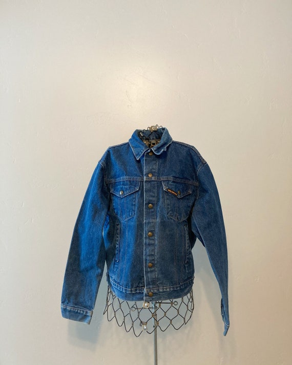 80s Key Saddle King Denim Jacket Vintage Jeans Jacket Trucker Work