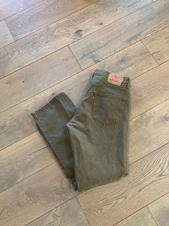 80s Army Green Levis 501 jeans vintage levis drab