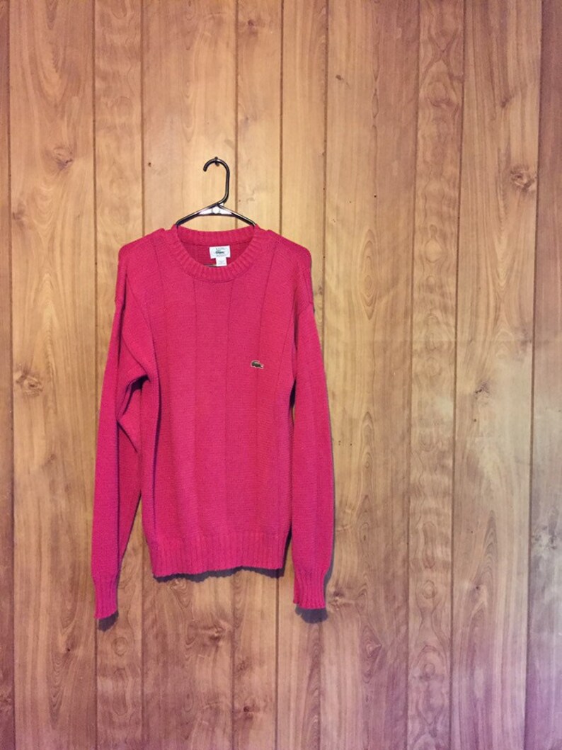 lacoste pink sweater