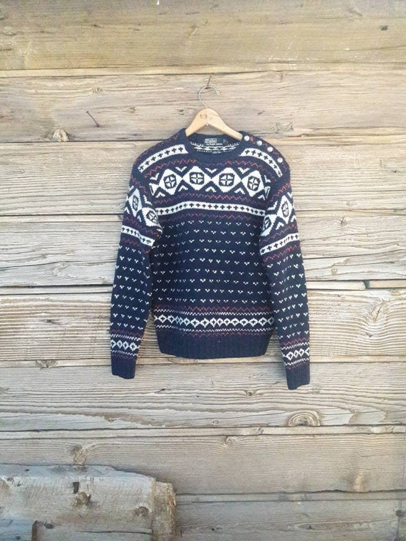 Vintage Polo Ralph Lauren Nordic Wool Sweater Fair