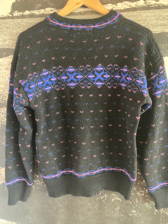 90s wool Nordic sweater Windborne Seattle wool ha… - image 2