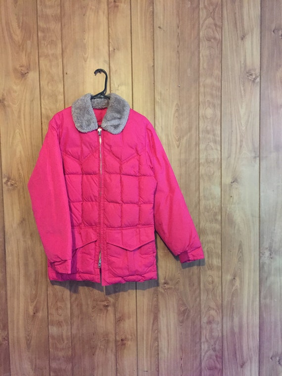 puffy pink jacket