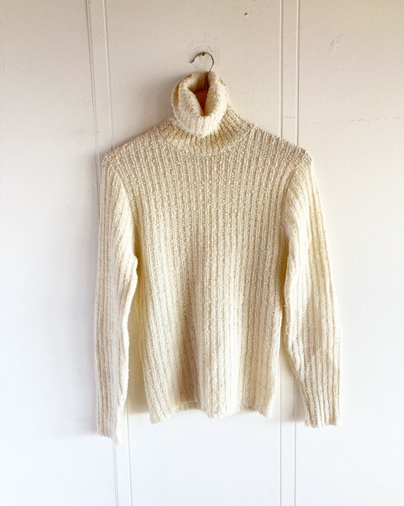 70s Worsted Wool Turtleneck Sweater Montgomery War