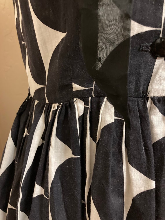 50s Carol Brent Day Dress Cotton mod mid century … - image 6