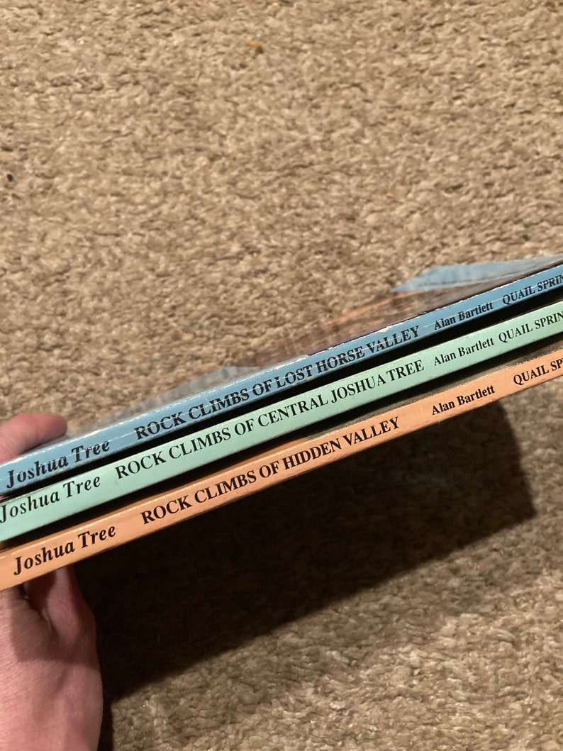 Alan Bartlett Joshua Tree Climbing Guide Books Rock Climbing J Etsy
