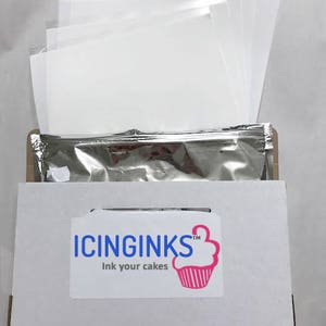 Icinginks™ Edible Frosting Sheets, Sugar Sheets, Icing sheets 24 count 8.5 X 11 A4 Edible Paper for cake printers image 2