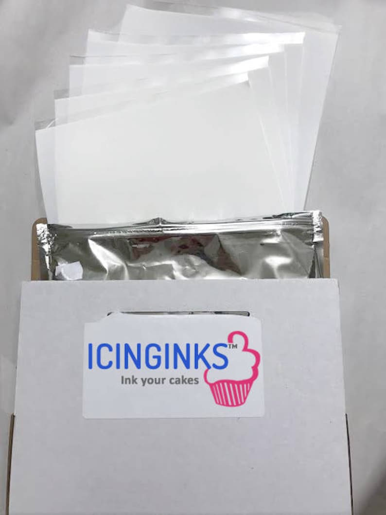 Icinginks™ Edible Frosting Sheets, Sugar Sheets, Icing sheets 24 count 8.5 X 11 A4 Edible Paper for cake printers image 2